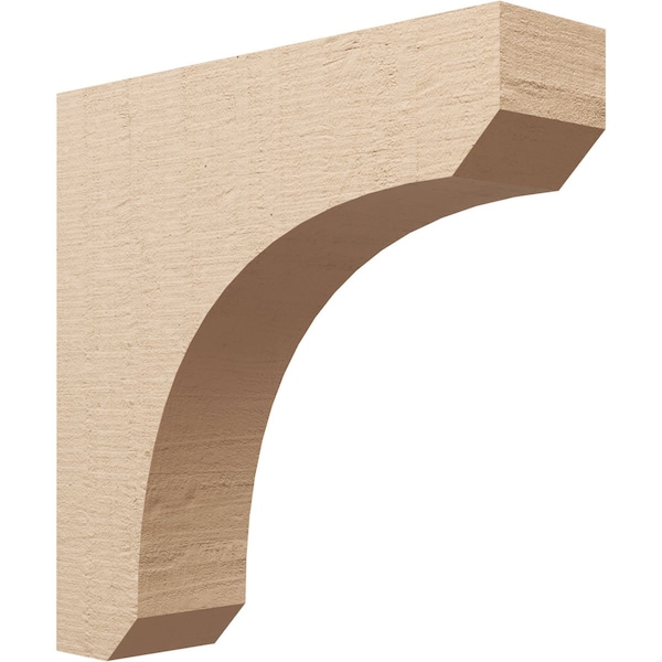 Ekena Millwork 9"W x 36"D x 36"H Thin Legacy Rough Cedar Woodgrain TimberThane Corbel, Primed Tan CORUR09X36X36LGYRCPR - main
